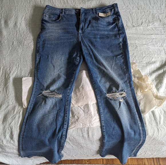 ANTHROPOLOGIE PILCRO THE ICON HIGH WAIST FLARE JEANS • SIZE 34 - Picture 8 of 10